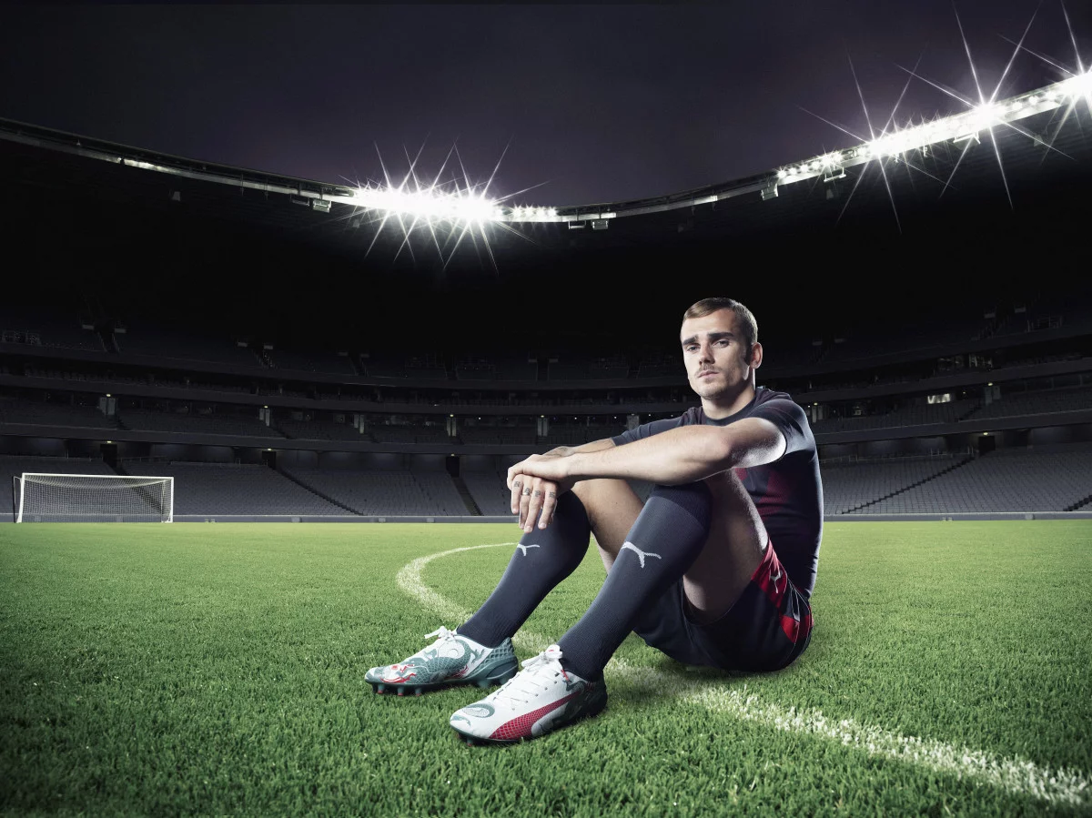 post card Antoine Griezmann wears PUMA's new evoSPEED 1.3_Q2_03.webp
